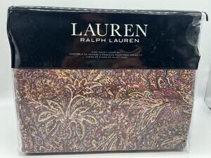 Ralph Lauren Hallie Refined Paisley King Duvet and 2 King Shams New,